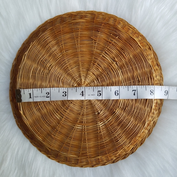 Vintage Boho Straw Plates (3 pc) - Picture 12 of 16